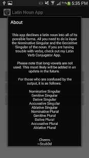 Download Latin Noun Decliner APK for Android