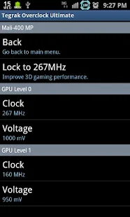Tegrak Overclock Screenshot