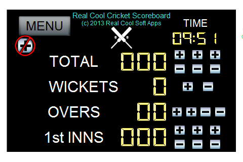 Real Cool Cricket Scoreboard