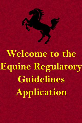 EQUINE REGULATORY GUIDELINES