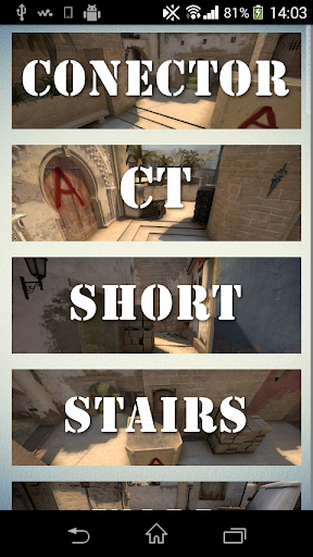 CS:GO smokes Mirage