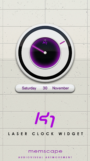 K1 Laser Clock Widget