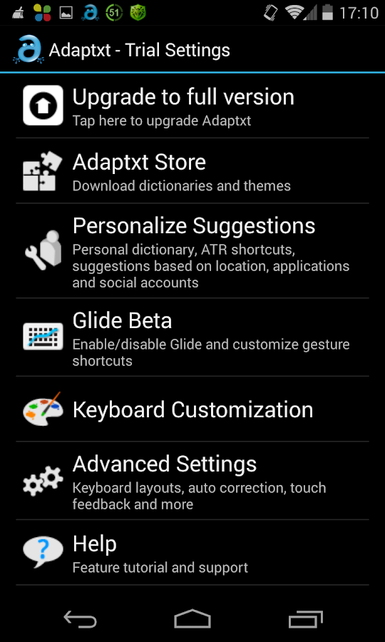 Adaptxt – Free Keyboard - screenshot