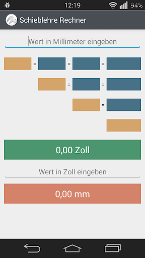 Schiebelehre Rechner