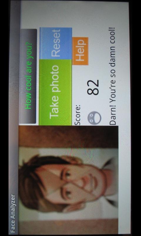 Face analyzer Screen 2
