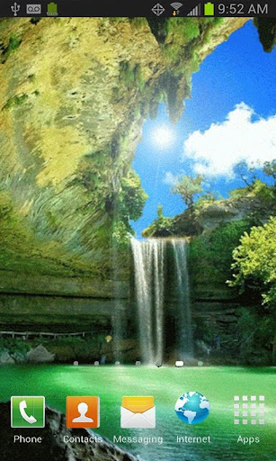 Waterfall in Daylight Free LWP