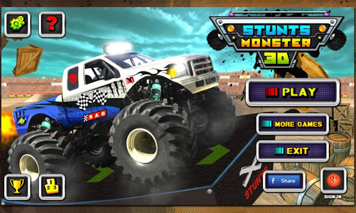 【免費體育競技App】Stunts Monster 3D-APP點子