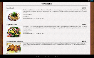 Tablet Waiter Lite APK 螢幕截圖圖片 #2