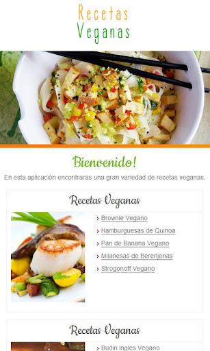 Recetas Veganas