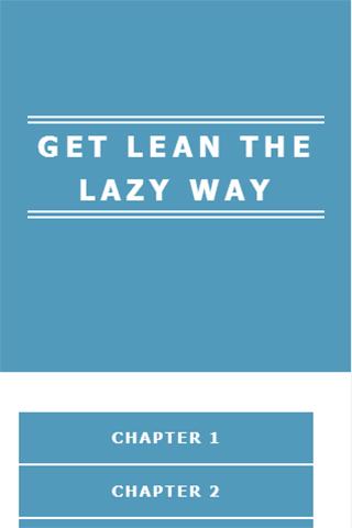 GET LEAN THE LAZY WAY