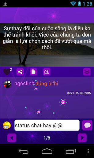 chat status tam trang tinh yeu