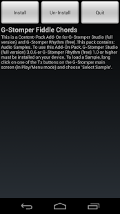 Android application G-Stomper Fiddle Chords screenshot