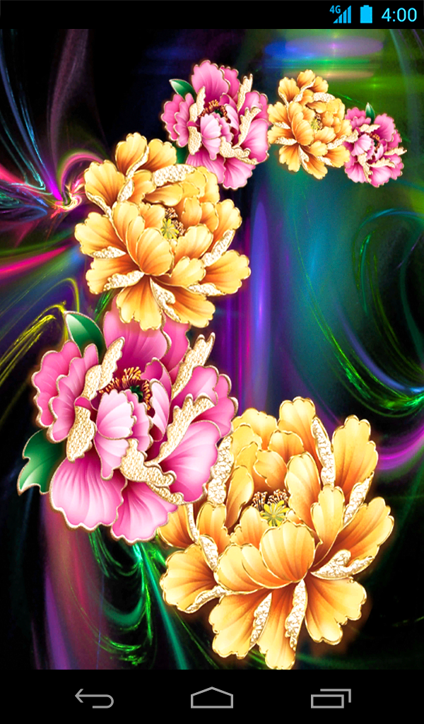 Flower Live Wallpaper Pro Screen 1