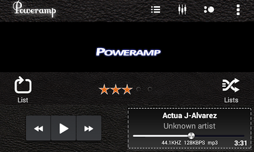 How to install Poweramp Skin Black Leather 2.0 unlimited apk for laptop