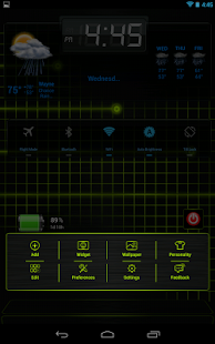 Next Launcher 3D Black Lime HD - screenshot thumbnail