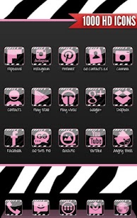 Lastest Complete Pink Zebra Theme APK for Android