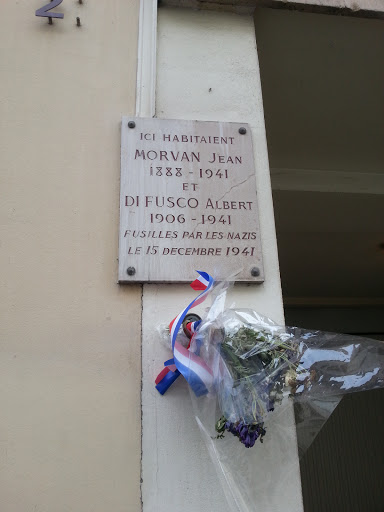 Plaque Commémorative Morvan Et Di Fusco