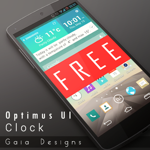 About: Optimus UI clock FREE (Google Play version) | | Apptopia