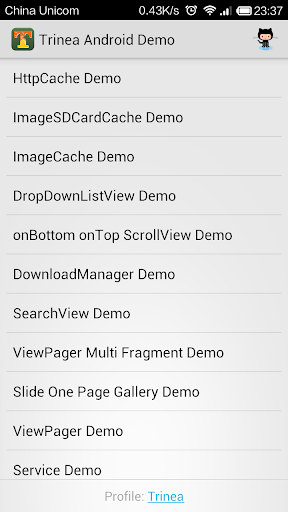 trinea android demo