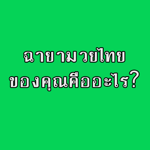 ฉายามวยไทยของคุณคือ