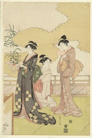 Vrouwen in een openlucht kamer