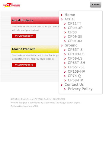 CP Products Calculator