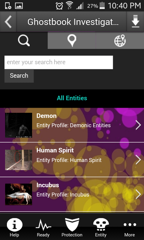 Ghostbook Investigator Screen 3