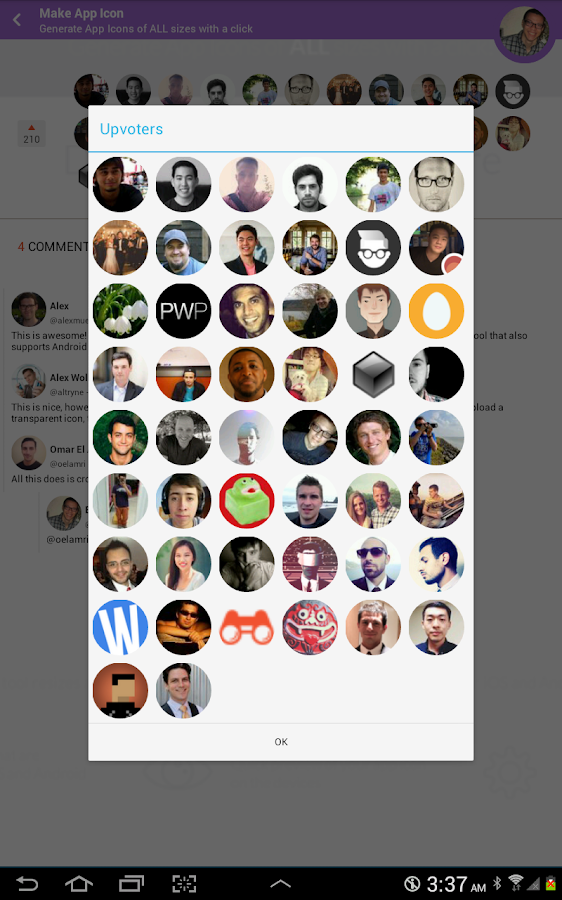    Visual Hunt for Product Hunt- screenshot  