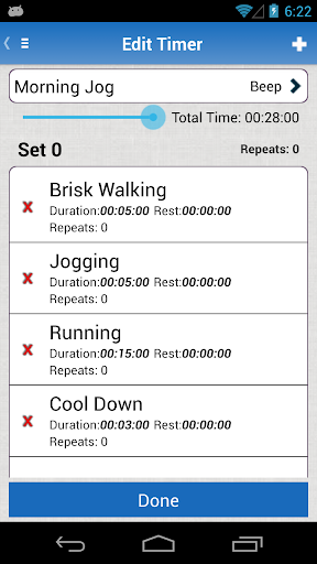 Interval Timer App for Android