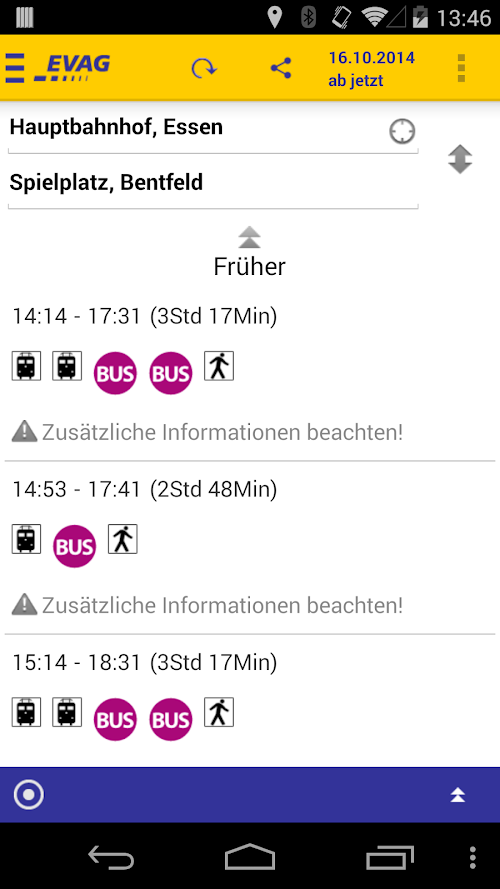 Android application EVAG screenshort