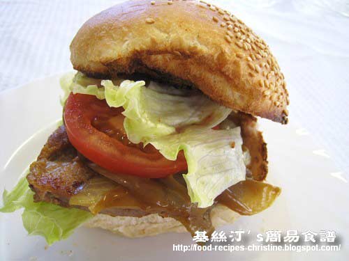 咖喱豬柳漢堡Curry Pork Fillet Burger01