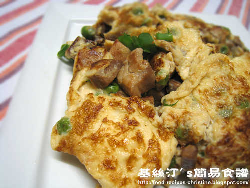 叉燒炒蛋 Fried Eggs with BBQ Pork