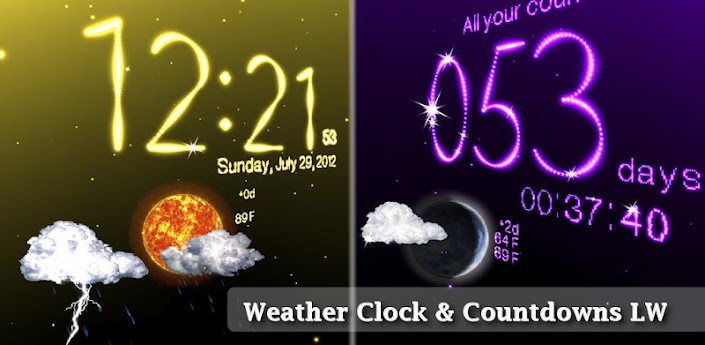 Weather Clock Live Wallpaper APK v2.2.2 free download android full pro mediafire qvga tablet armv6 apps themes games application