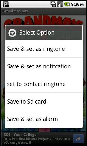 Grandmas Boy soundboard Android app Screenshot 2