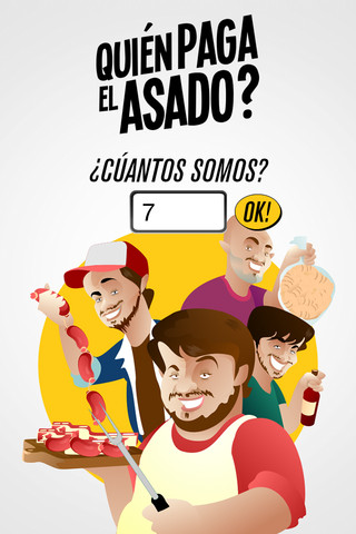 Android application ¿Quién paga el asado? screenshort