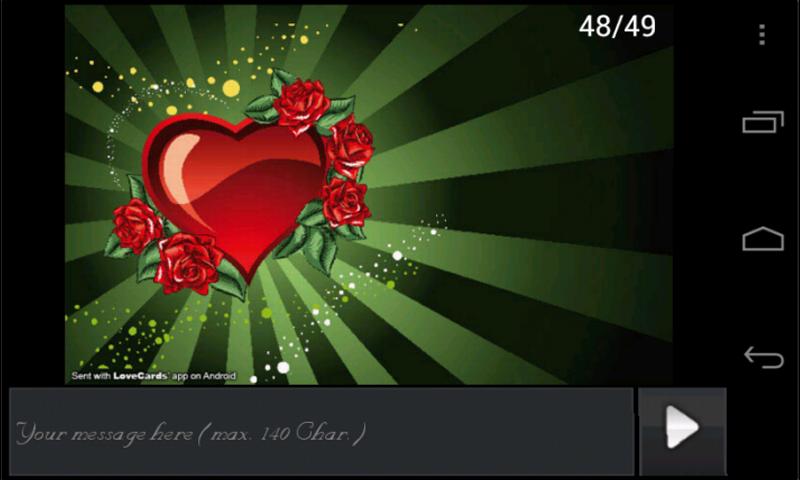 Android application Love Cards Pro Version screenshort