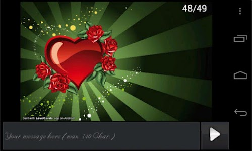 Android application Love Cards Pro Version screenshort