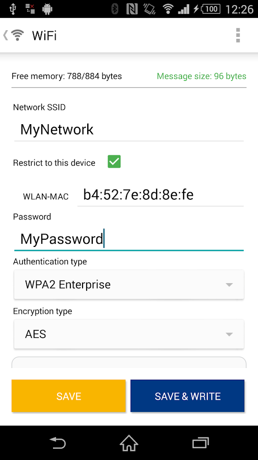    NFC TagWriter by NXP- screenshot  
