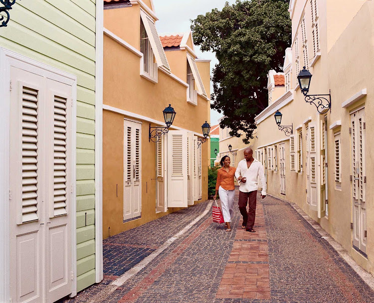 The charming streets of Willemstad, Curacao, have a special appeal of their own.  
