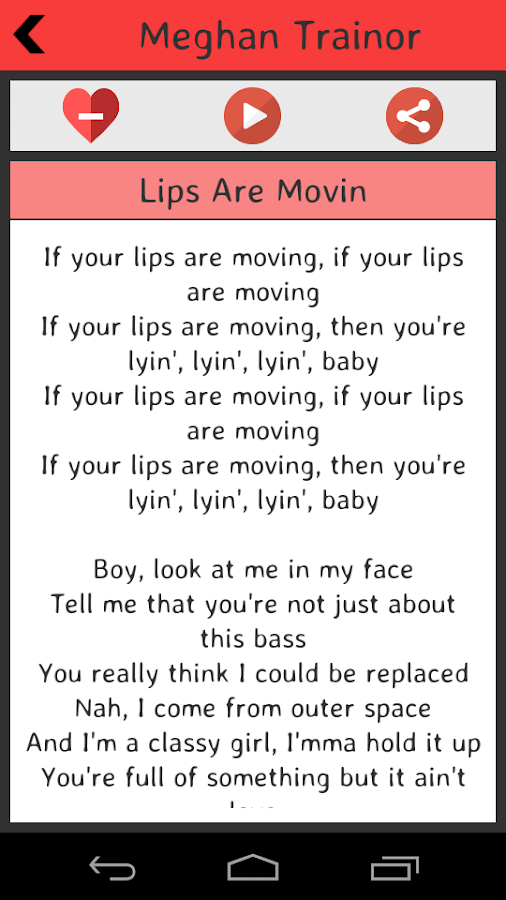 Meghan Trainor Lyrics - Android Apps on Google Play