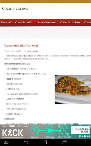 Cocina carnes