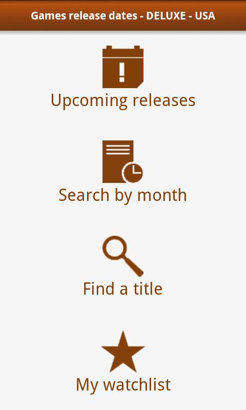 Android application Games release dates USA DELUXE screenshort