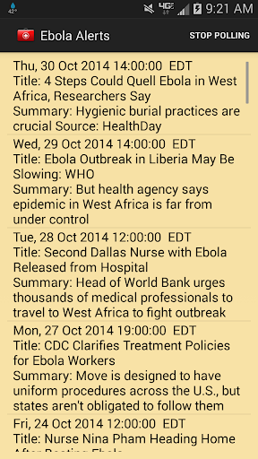 Ebola Alerts