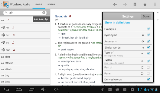 WordWeb Audio Dictionary - screenshot thumbnail