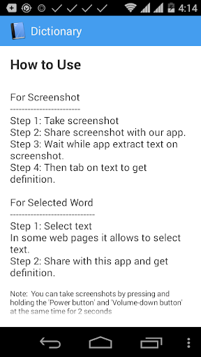 Dictionary -For Word On Screen