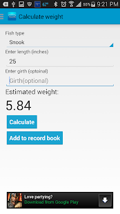 Saltwater Fish Calculator lt Screenshots 2