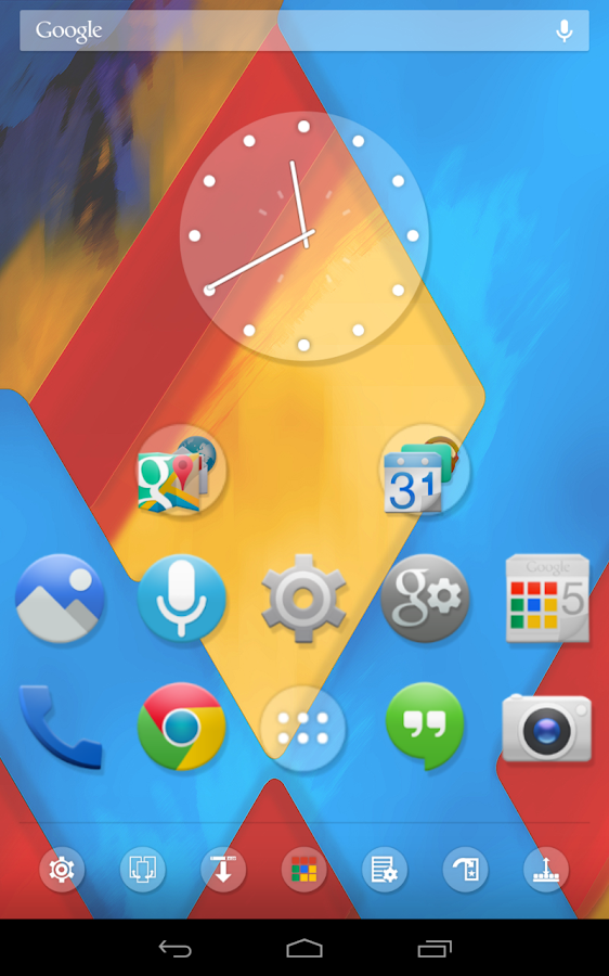 KitKat 4.4 Launcher Theme - screenshot