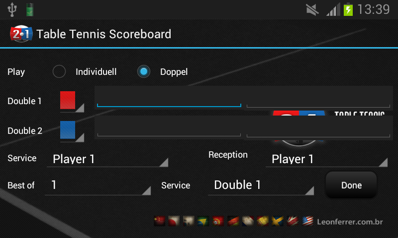 Table Tennis Scoreboard Full Screen 2