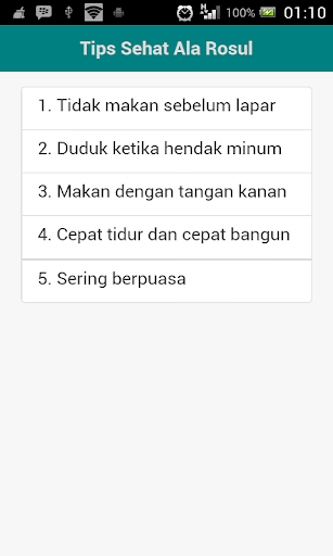 Tips Sehat Ala Rasul