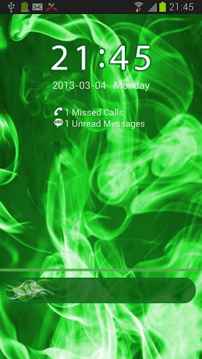 GO Locker Green Smoke Theme